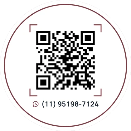 Adesivo redondo com QR Code