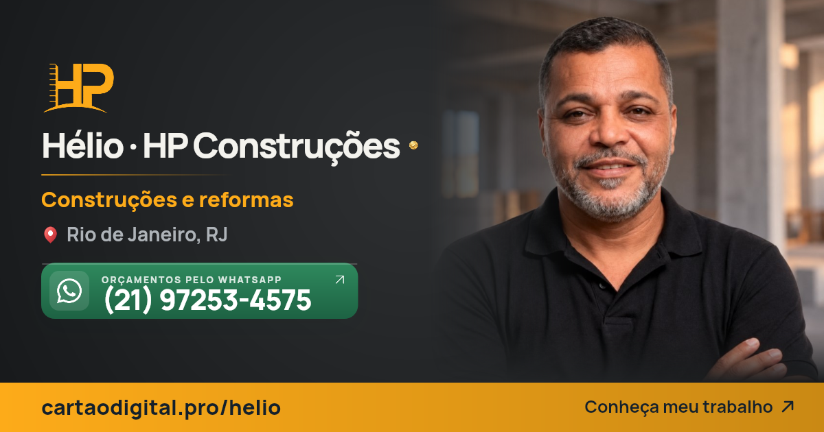 Prévia da imagem de compartilhamento de Hélio · HP Construções